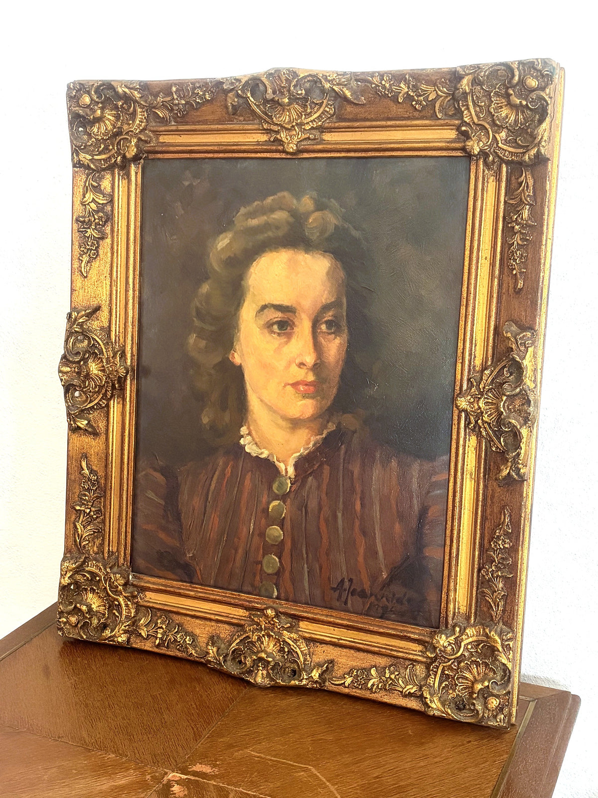Woman with German Blouse