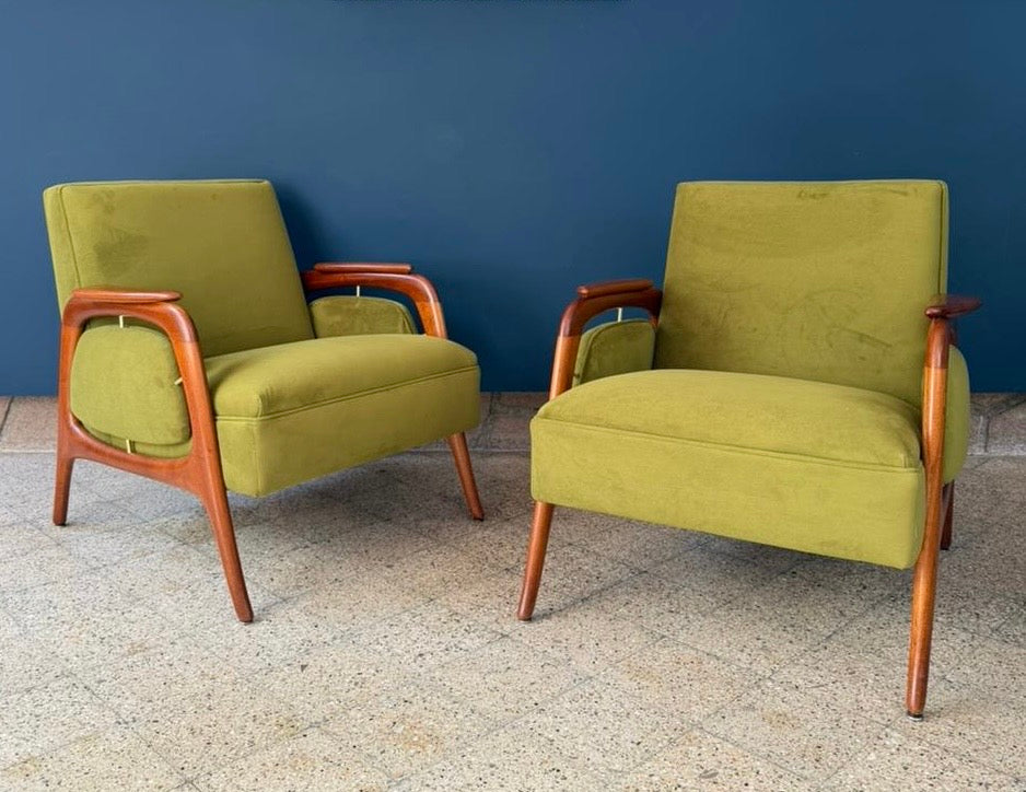 Pair of Eugenio Escudero Lounge Chairs