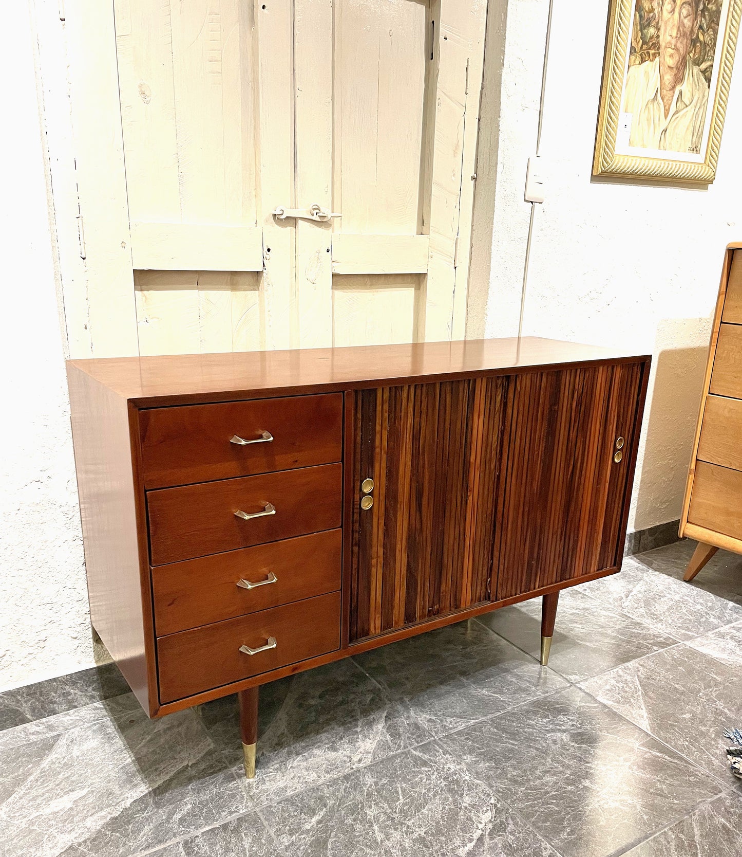 Cabinet with Drawers and Piano Door