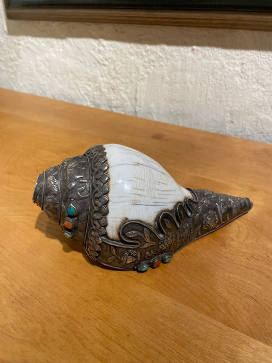 Decorated Conch Shell